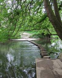 "Stepping Stones" over the River Mole