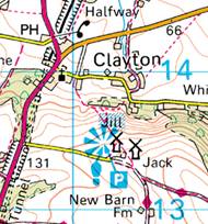 Map of Clayton