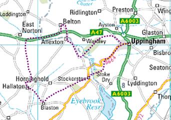 Map of the route